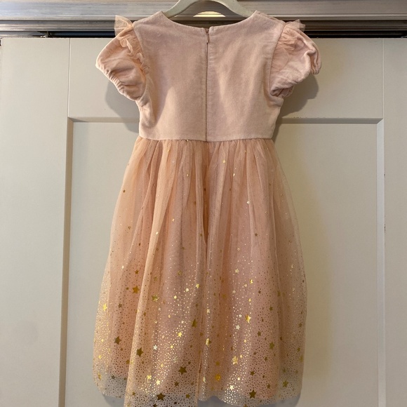 NWTMini Boden Pink Ruffle Dress 4/5y 110cm - Picture 2 of 4